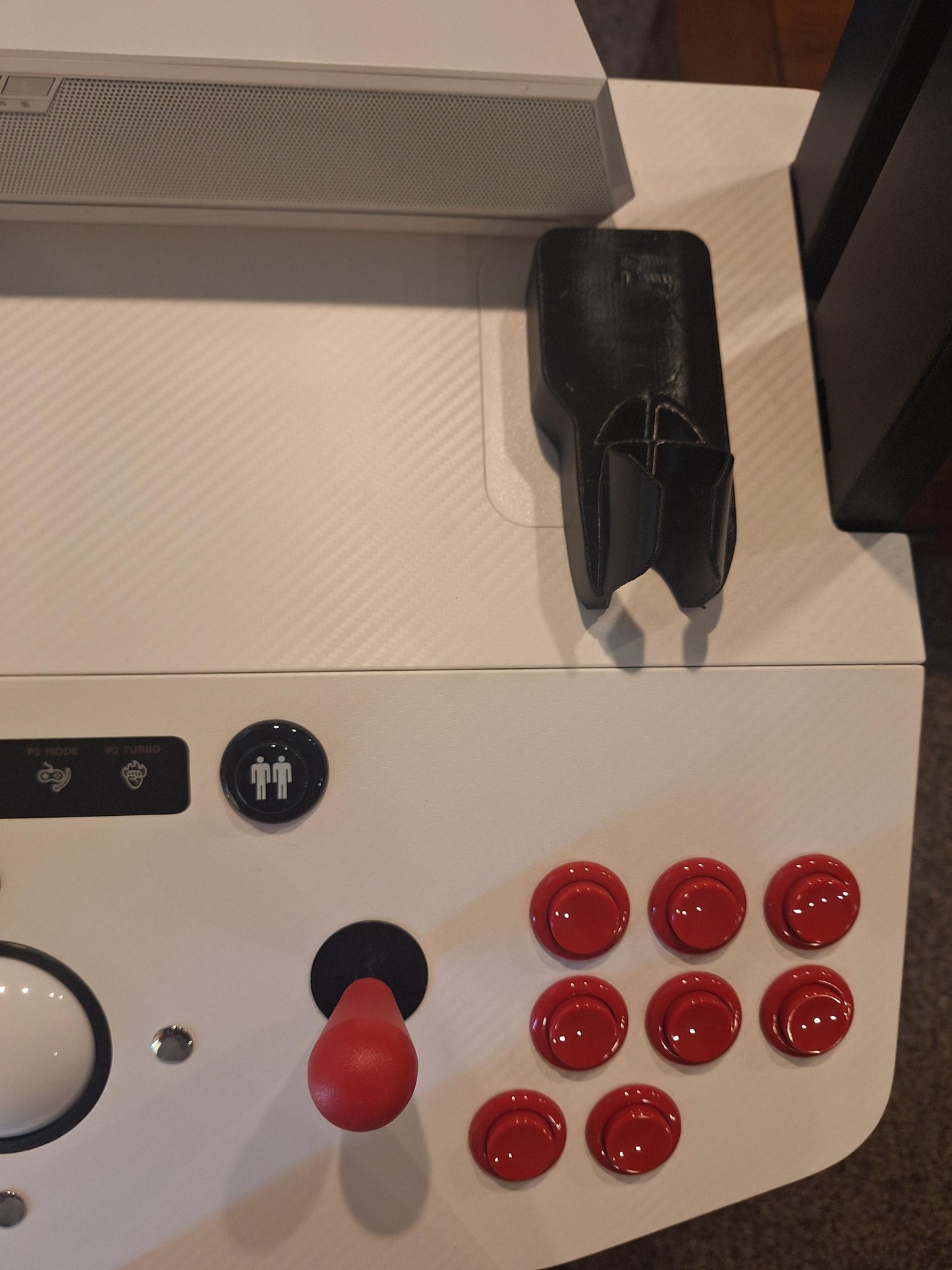 Tankstick Quest Mount Kit for Pinball FX VR X-Arcade 3D Printed Accessory Red Black