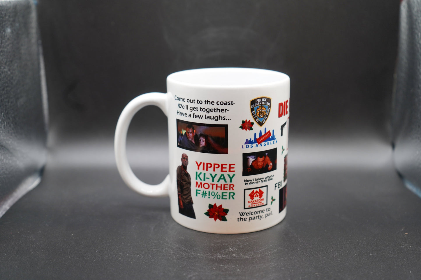 Die Hard Christmas 11oz Coffee Mug 100% Dishwasher and Microwave Safe Sublimation Ink