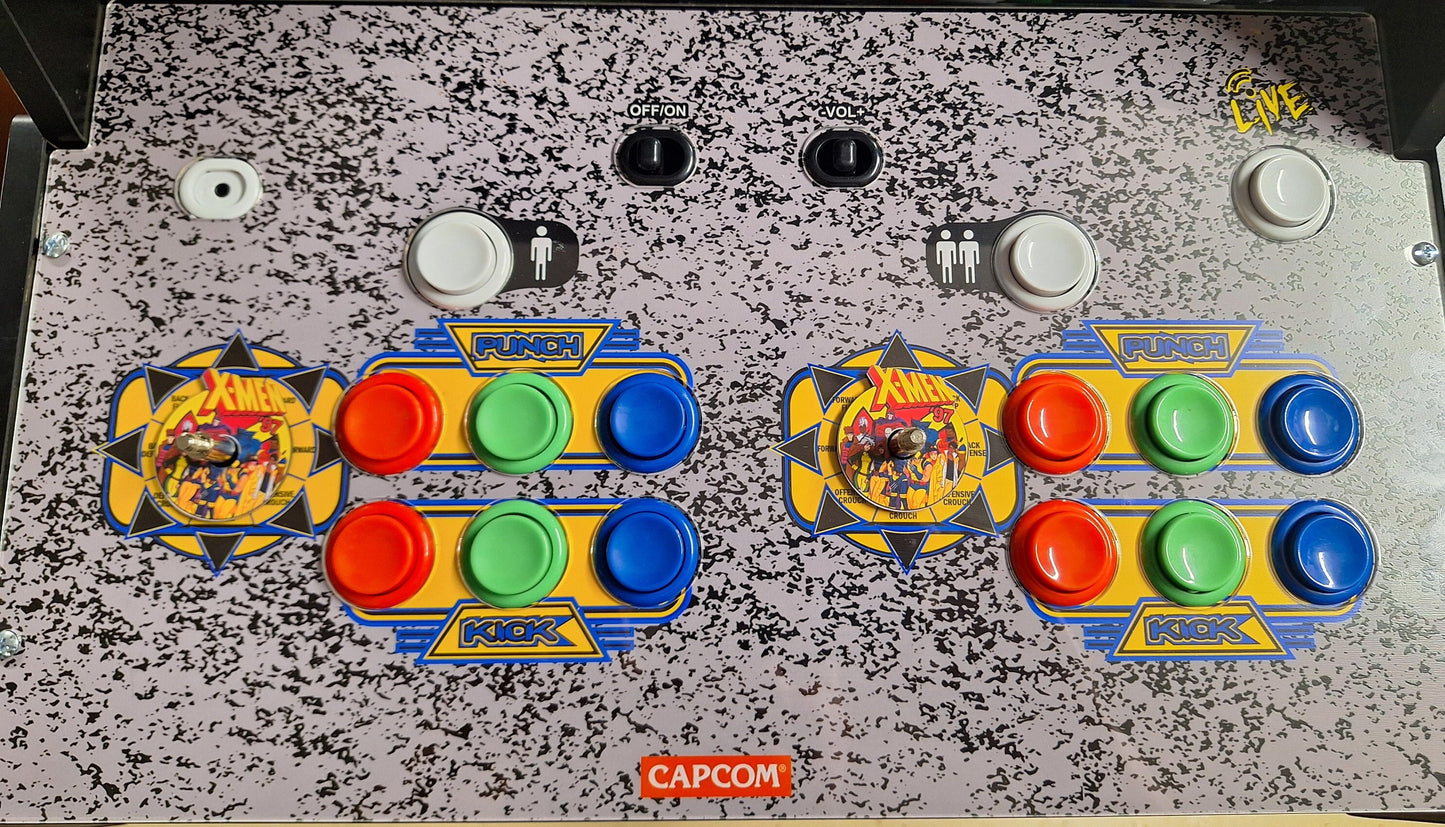 X-Men '97 Arcade 1up Joystick Dust Cover Vinyl Stickers Waterproof 2-pk