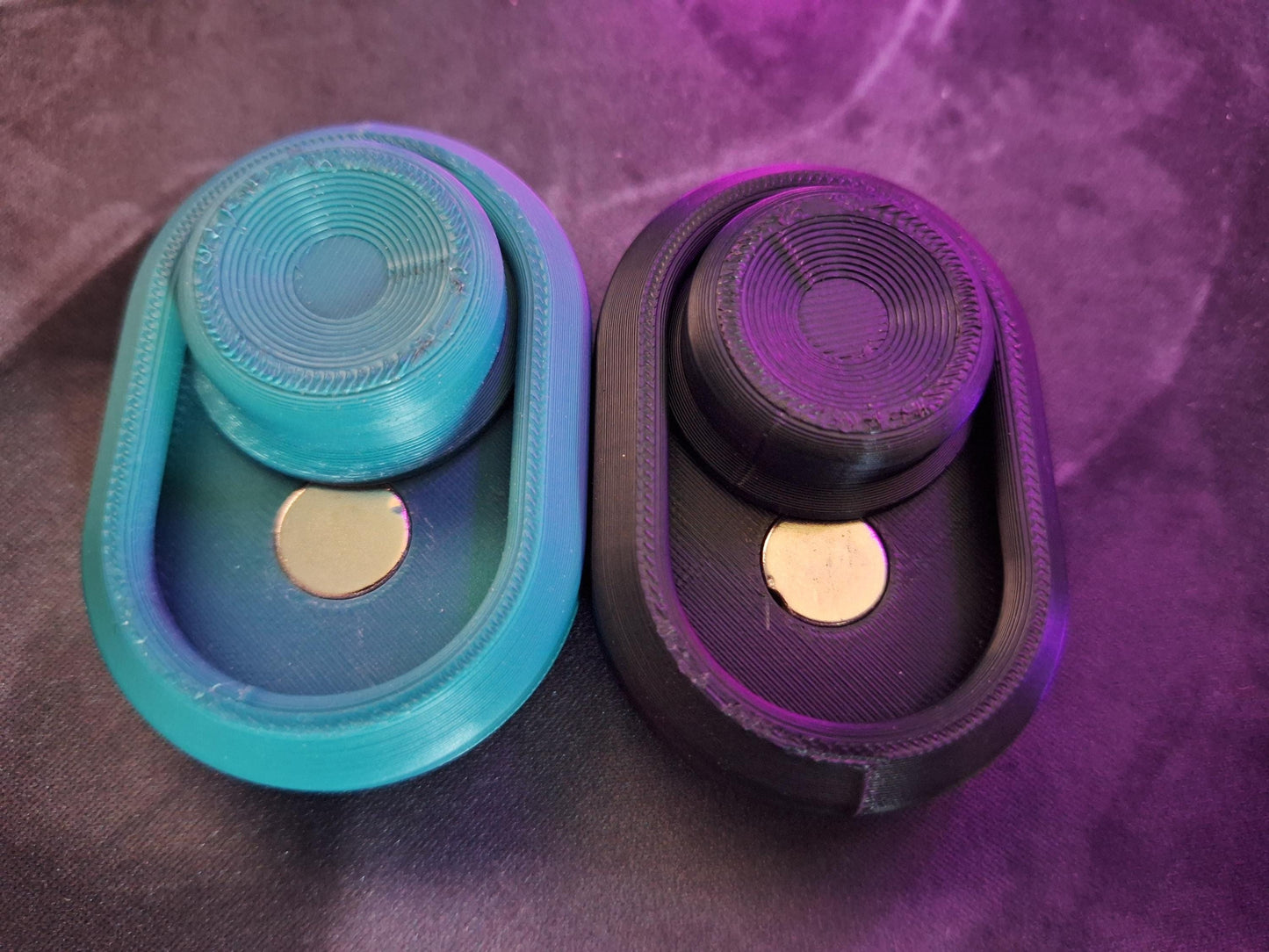 Jumbo 3D Printed Magnetic Fidget Toy Slider Stress Relief Hand Spinner Gadget for Anxiety & Focus