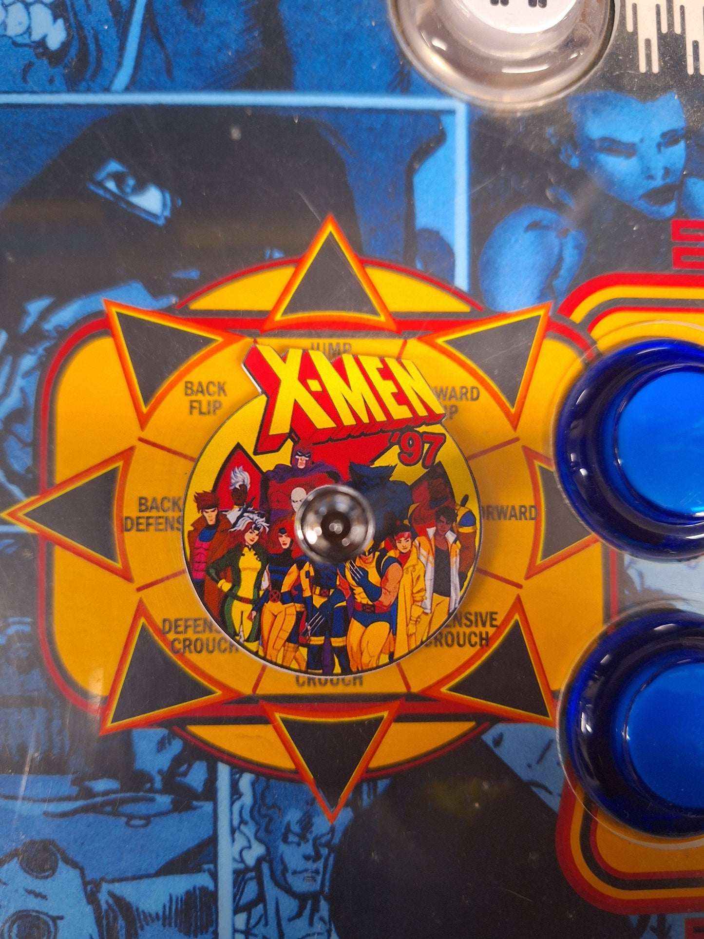X-Men '97 Arcade 1up Joystick Dust Cover Vinyl Stickers Waterproof 2-pk