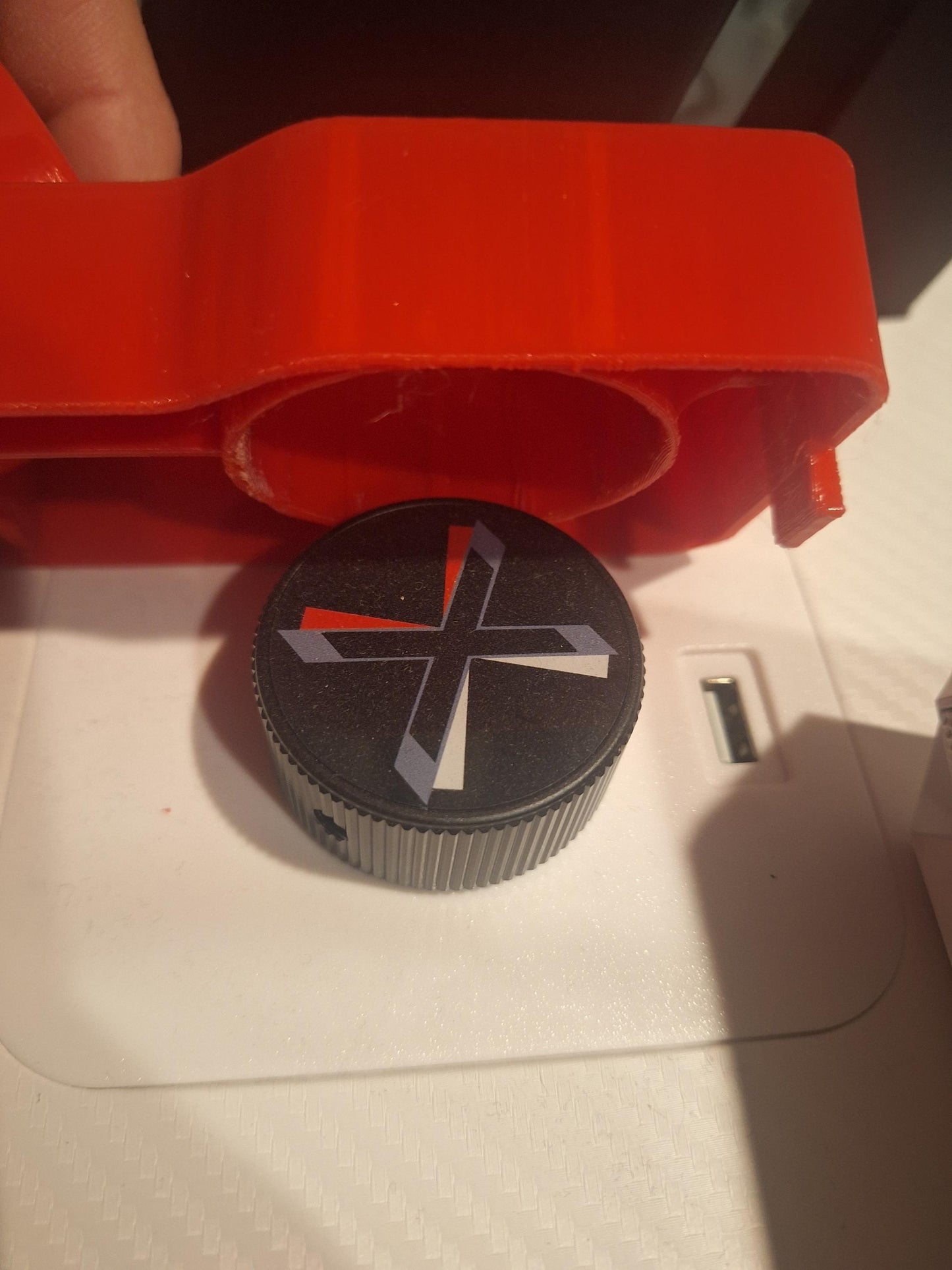 Tankstick Quest Mount Kit for Pinball FX VR X-Arcade 3D Printed Accessory Red Black