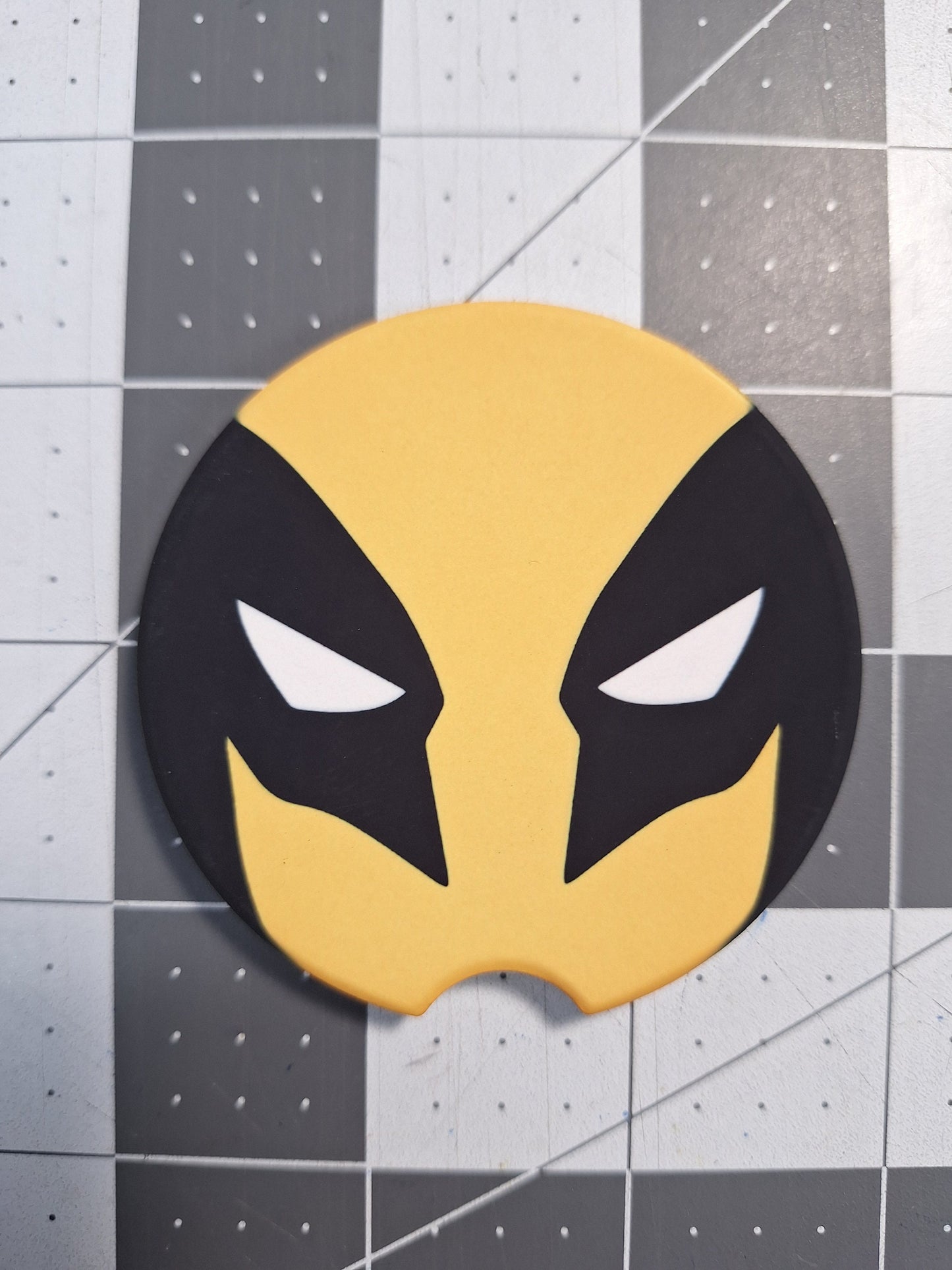 Deadpool Wolverine Car Coasters, 2-PK Ceramic Coasters with Cork Backing, Unique Gift for Marvel Fans Car Accessories