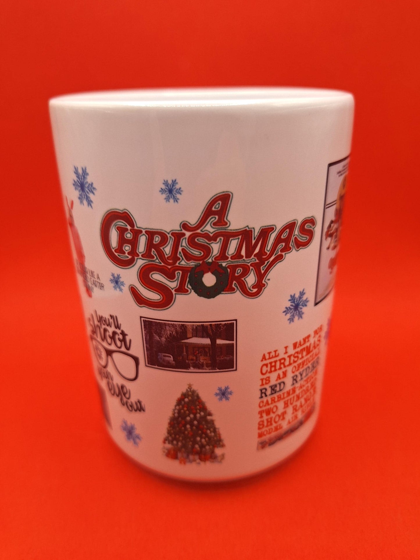 15oz A Christmas Story Coffee Mug 100% Dishwasher and Microwave Safe Sublimation Ink