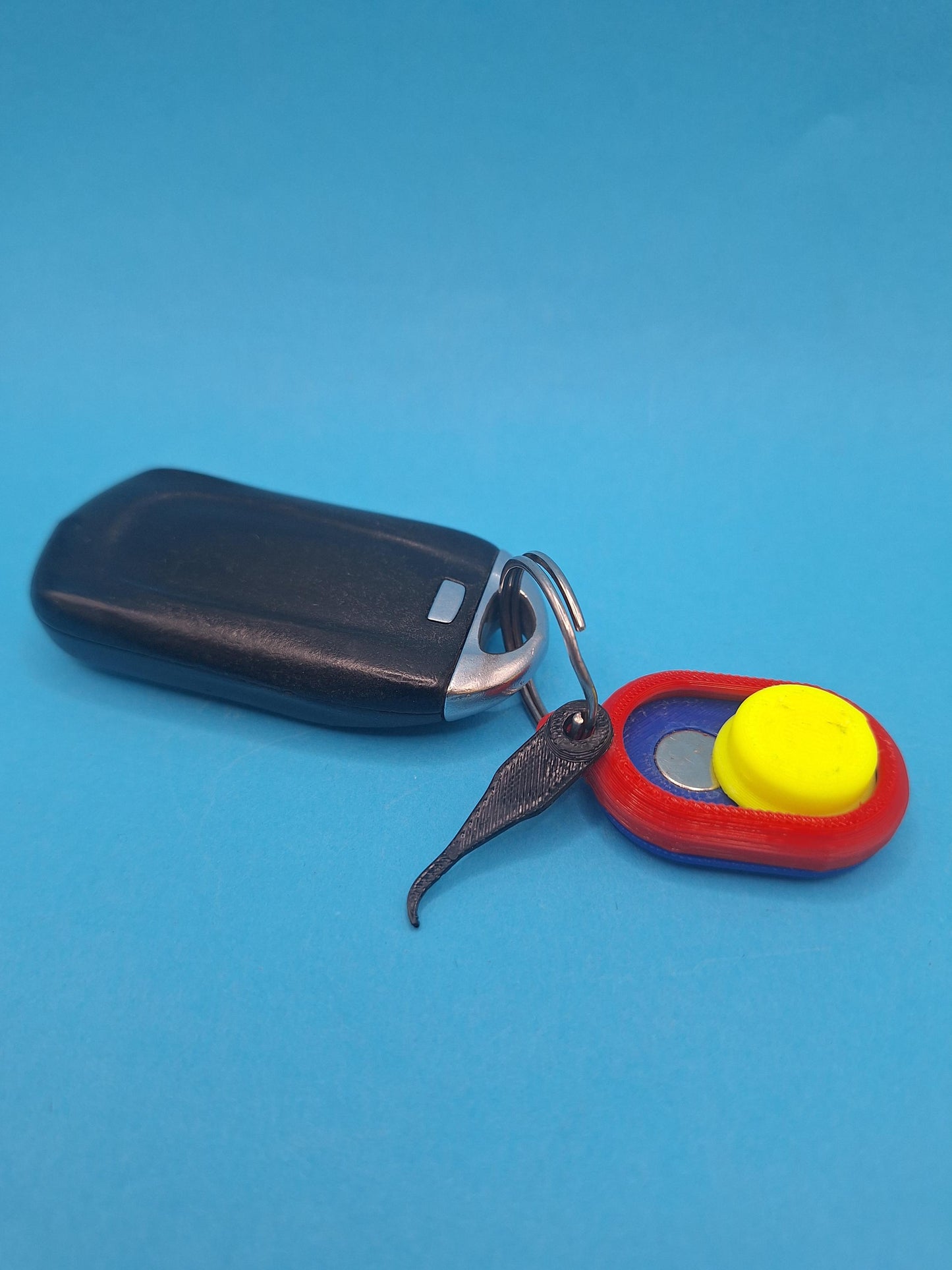3D Printed Magnetic Fidget Toy Keychain - Slider Stress Relief Hand Spinner Gadget for Anxiety & Focus