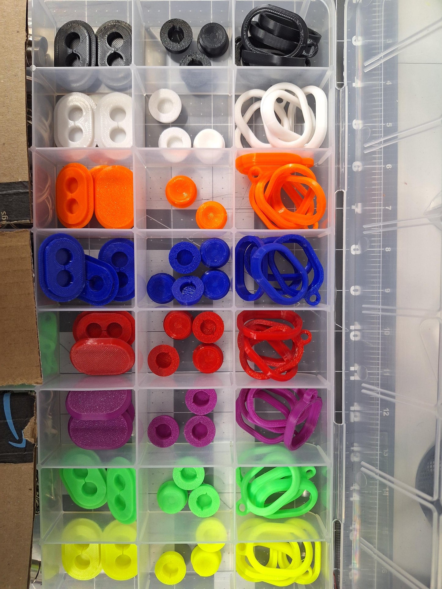 3D Printed Magnetic Fidget Toy Keychain - Slider Stress Relief Hand Spinner Gadget for Anxiety & Focus