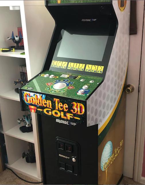 Golden Tee 3D Golf Deluxe Arcade 1up "J' Panel Vinyl Sticker Waterproof Premium