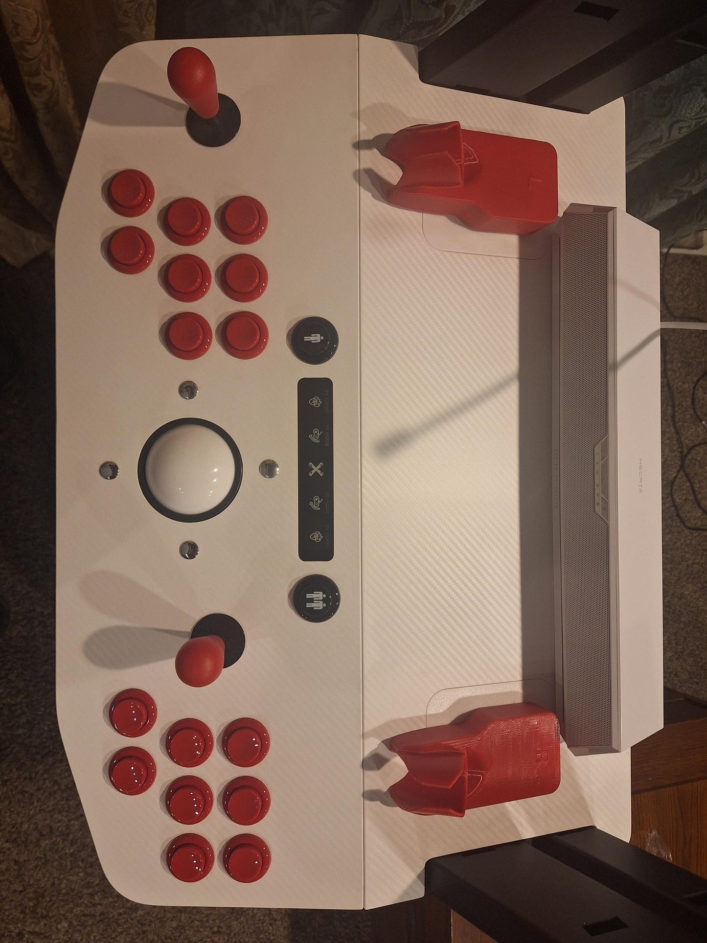 Tankstick Quest Mount Kit for Pinball FX VR X-Arcade 3D Printed Accessory Red Black
