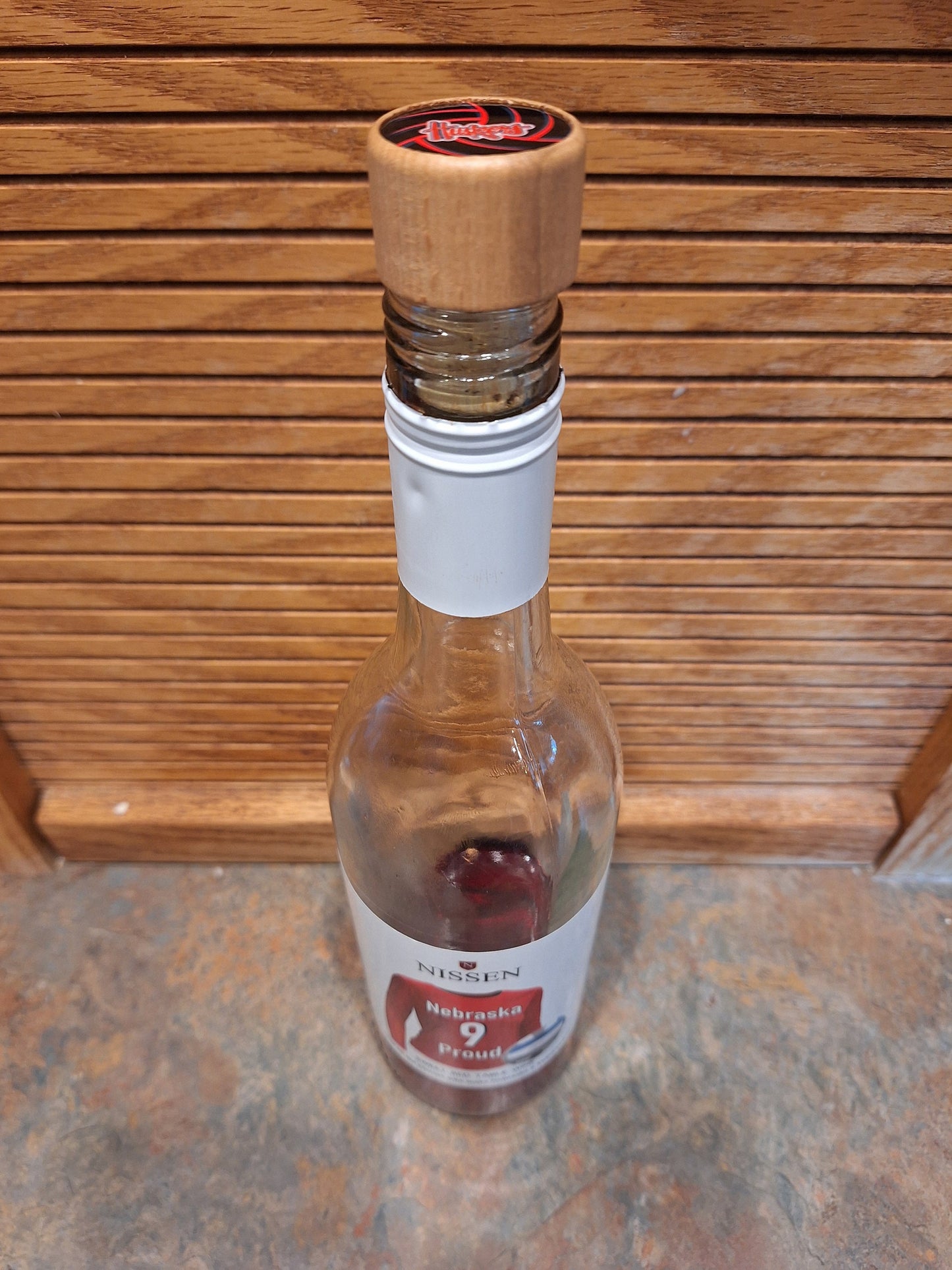 Nebraska Volleyball Black Huskers Cork Wine Stopper