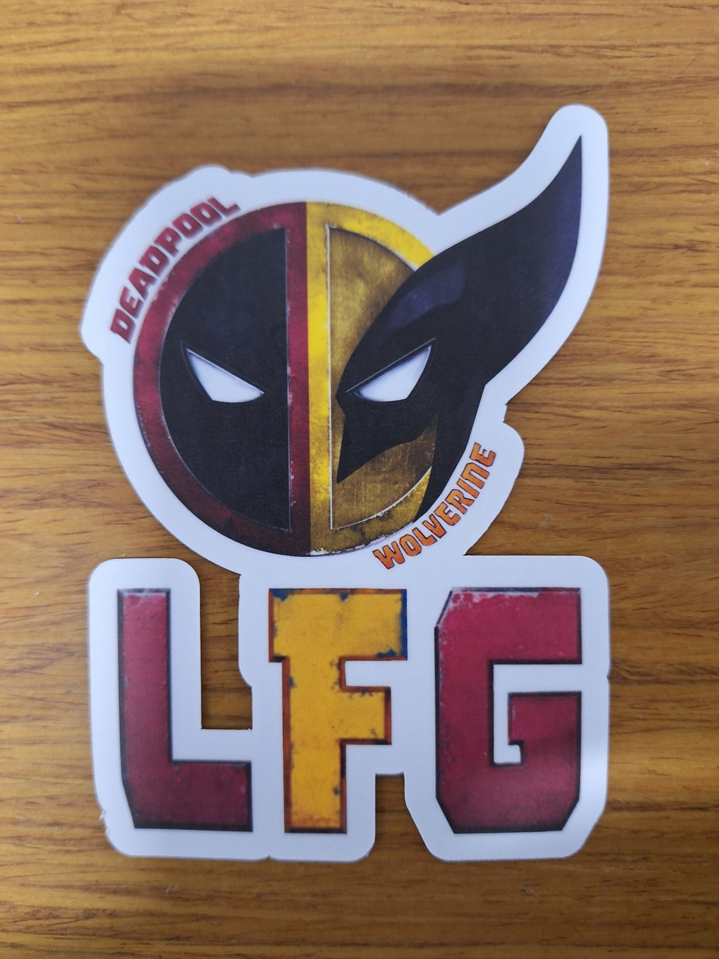 LFG Deadpool Wolverine UV Decal 3.5 x 5 inches