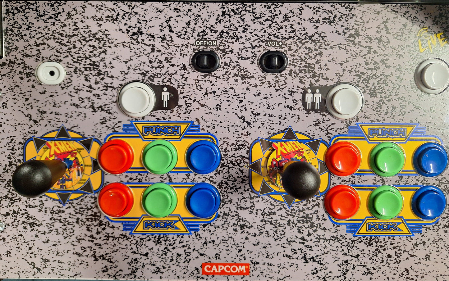 X-Men '97 Arcade 1up Joystick Dust Cover Vinyl Stickers Waterproof 2-pk