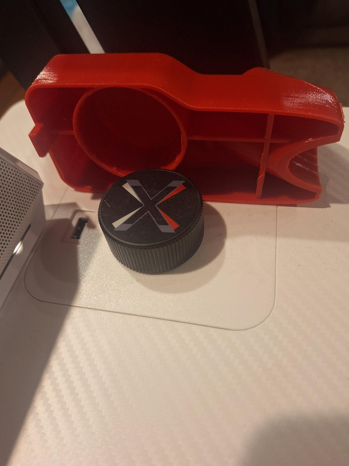 Tankstick Quest Mount Kit for Pinball FX VR X-Arcade 3D Printed Accessory Red Black