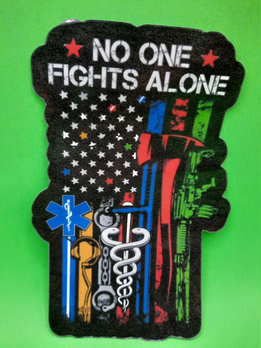 First Responders Icon Flag UV Decal 4 x 6 inches