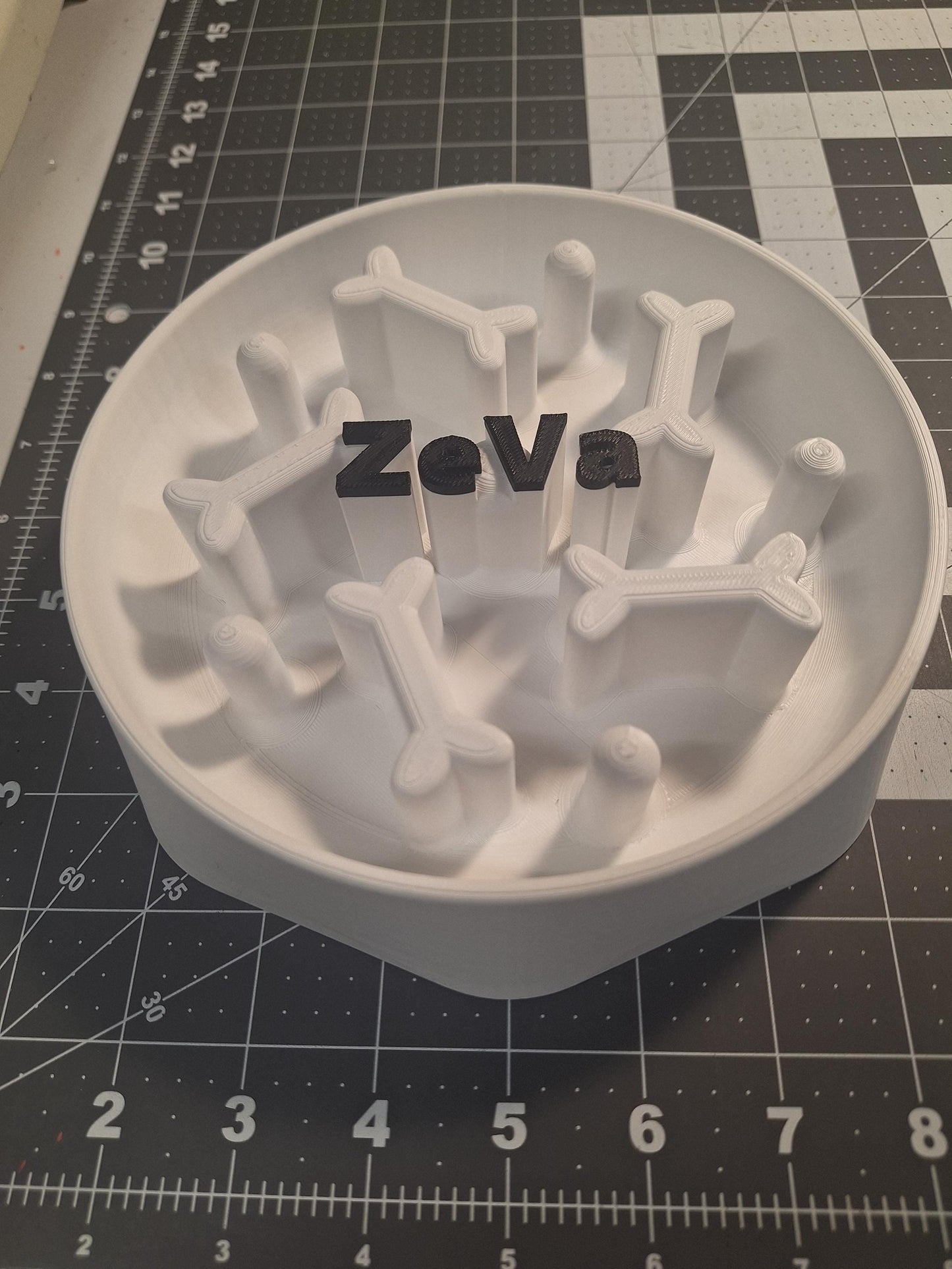 Personalized Slow Feeder Dog Bowl - Custom Pet Dish to Reduce Eating Speed & Improve Digestion for Small to Large Dogs