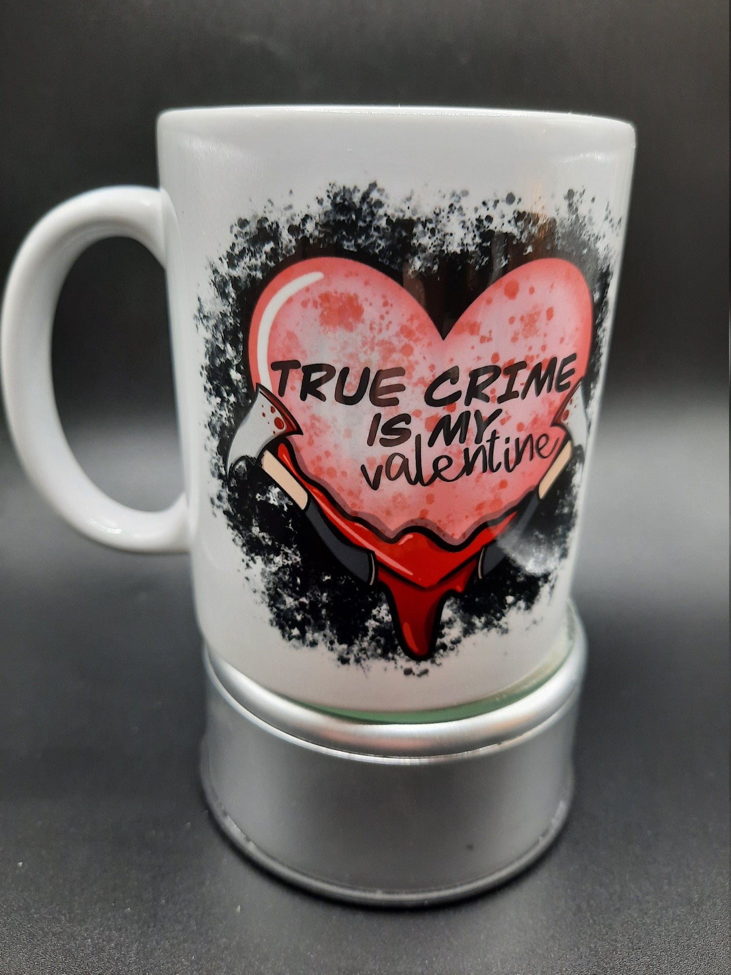 True Crime Valentine 11oz Coffee Mug 100% Dishwasher and Microwave Safe Sublimation Ink
