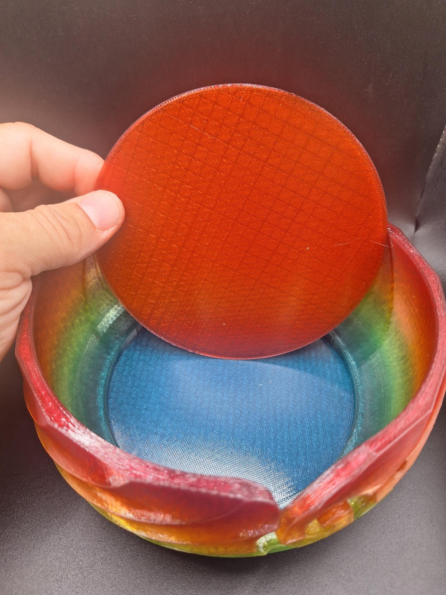 Yarn Bowl with hidden bottom to add weight- Knitting Bowl to Hold Yarn and Prevent Tangles, Perfect Gift for Knitters and Crocheters