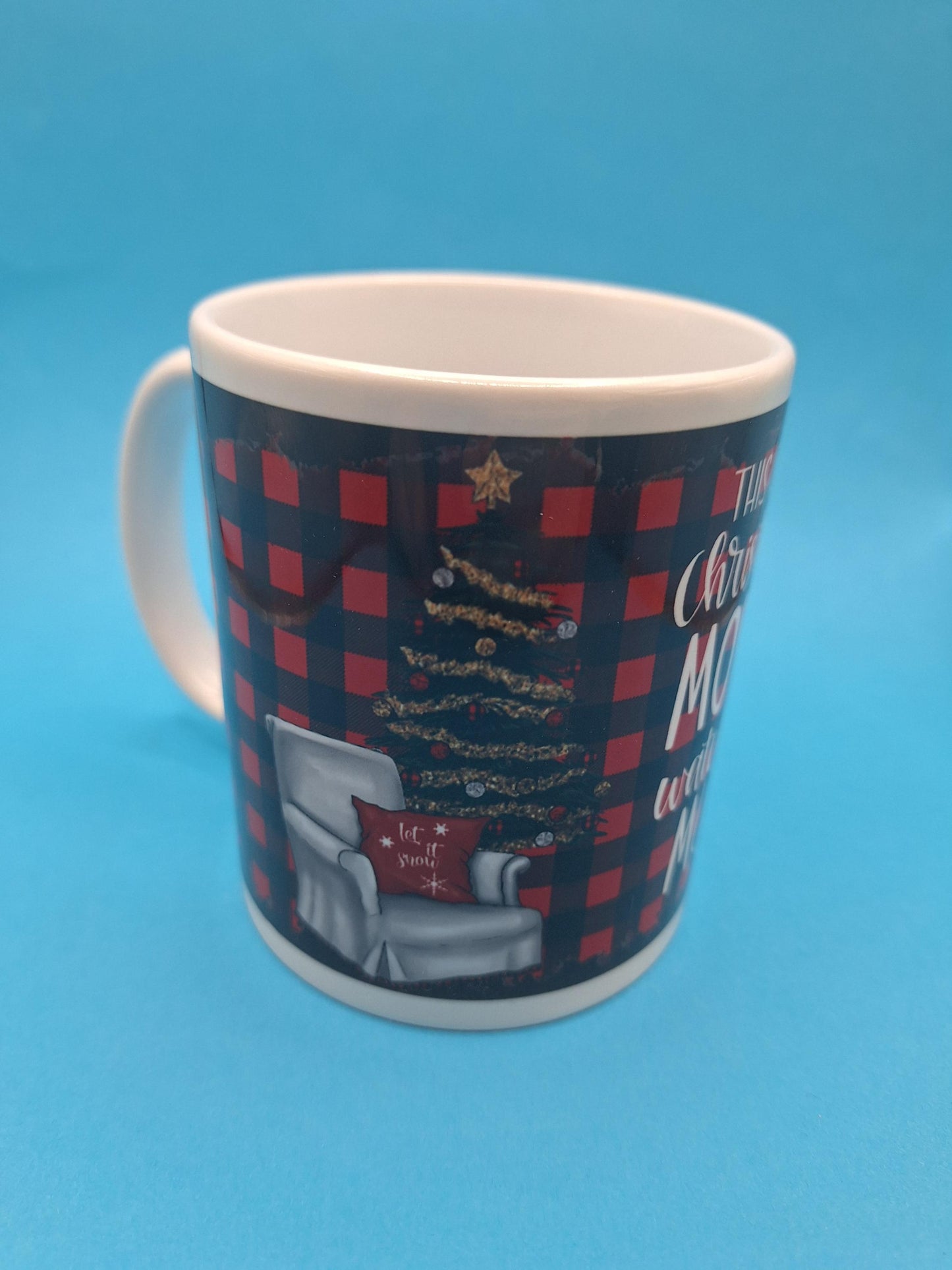 Christmas Movie Flannel Mug 11oz Coffee Mug 100% Dishwasher and Microwave Safe Sublimation Ink