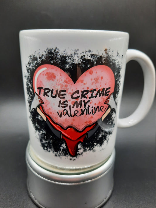 True Crime Valentine 11oz Coffee Mug 100% Dishwasher and Microwave Safe Sublimation Ink