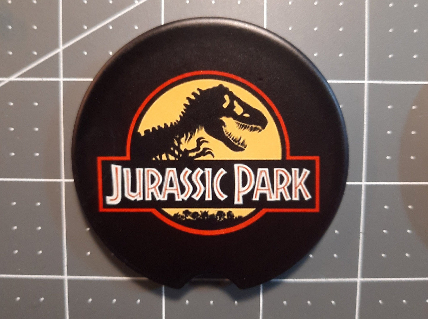 Jurassic Park Logo 2-pk Ceramic Car coasters