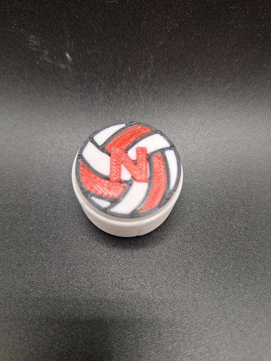 Nebraska Volleyball Fidget Clicker Toy - Stress Relief Sensory Fidget for Fans & Players