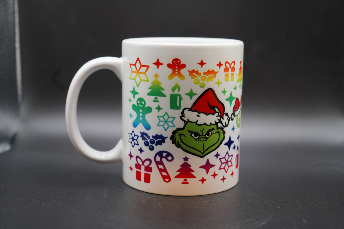 Grinchmas Colorful 11oz Coffee Mug 100% Dishwasher and Microwave Safe Sublimation Ink