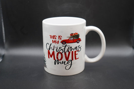 Christmas Movie Mug 11oz Coffee Mug 100% Dishwasher and Microwave Safe Sublimation Ink