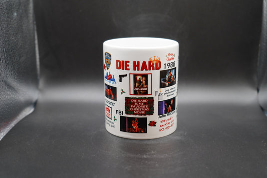 Die Hard Christmas 11oz Coffee Mug 100% Dishwasher and Microwave Safe Sublimation Ink