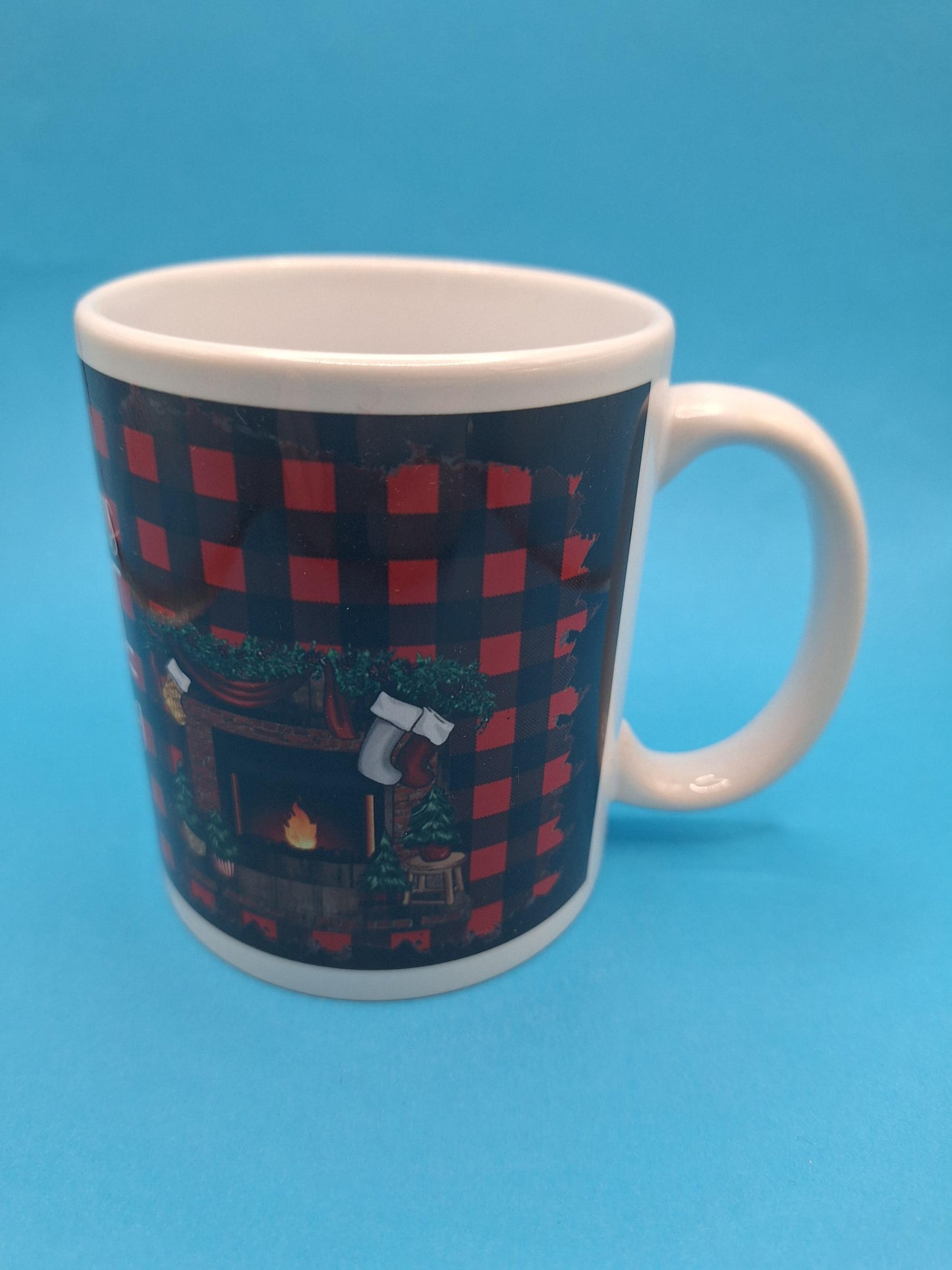 Christmas Movie Flannel Mug 11oz Coffee Mug 100% Dishwasher and Microwave Safe Sublimation Ink