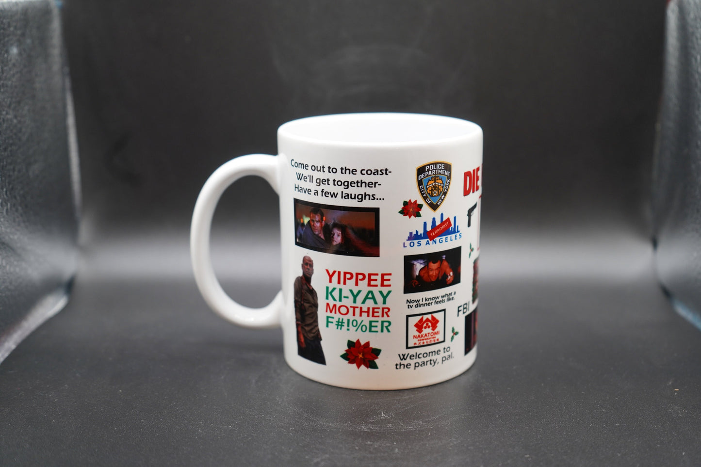 Die Hard Christmas 11oz Coffee Mug 100% Dishwasher and Microwave Safe Sublimation Ink
