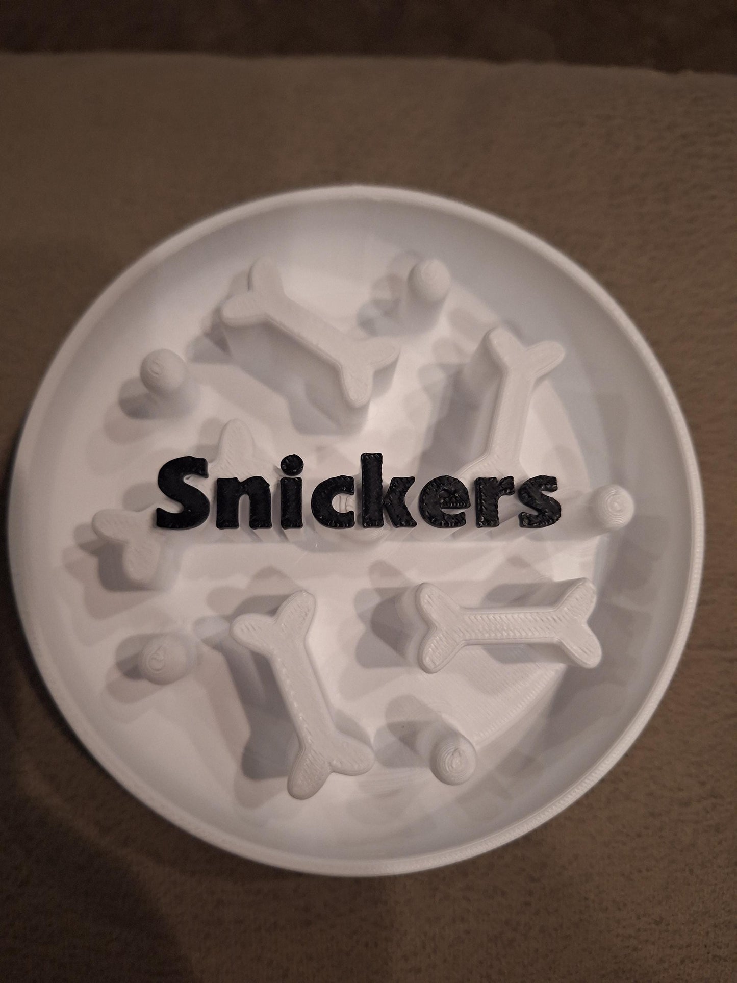 Personalized Slow Feeder Dog Bowl - Custom Pet Dish to Reduce Eating Speed & Improve Digestion for Small to Large Dogs